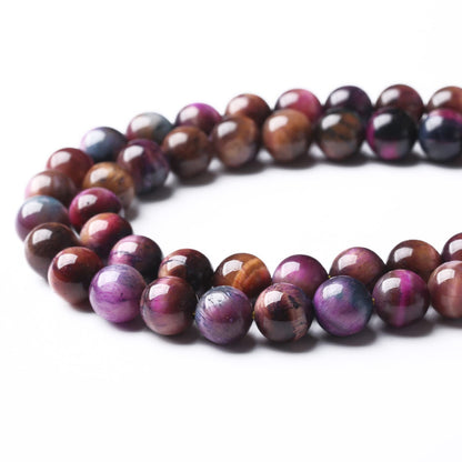 60PCS 6MM AAA Galaxy Tiger Eye Stone Beads Natural Gemstone Bead Crystal Healing Energy Jewelry Making DIY 15 inches