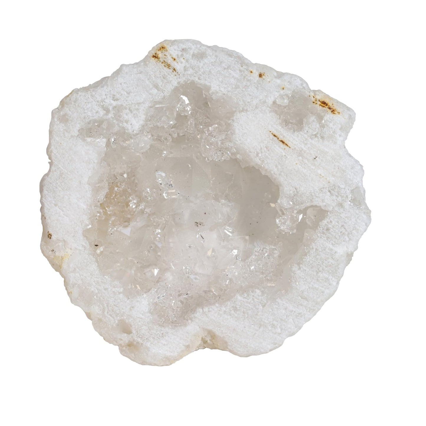 SUNYIK Natural Rainbow Titanium Coated Quartz Geode Quartz Crystal Cluster Specimen for Home Office Decoration Reiki Healing Meditation, 10-35g(0.02-0.08lb), Natural