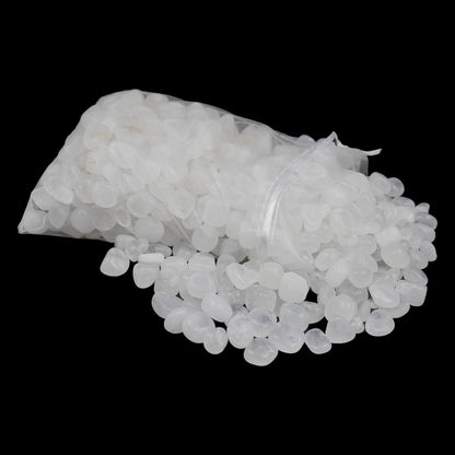 Sisamn Clear Quartz Crystal Chips, 3lb Bulk Polished Tumbled Stones – Natural Healing Crystals for Reiki, Meditation, Energy Balancing, Jewelry Making, Home Decor & Gifts