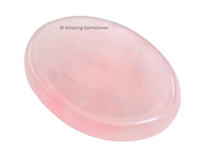 Amazing Gemstone Rose Quartz Worry Stone Crystals and Healing Stones - Worry Stones for Stress Relief Gifts - Piedra Crystal Fidget for Meditation - Unique Stocking Stuffers and Birthday Gifts