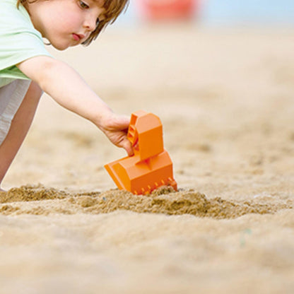 Hape Construction Sand Toy Set | Toy Set with Bucket, Shovel, Cone and Sign, for Children Ages 3+ Years
