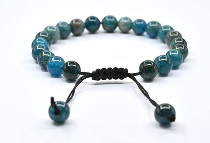 Amazing Gemstone Apatite Bracelet for Women Men's Gifts - Protection Healing Crystal Bracelet - 8mm Gemstone Beaded Adjustable Bracelet Pulseras Para Hombres Mujer Stocking Stuffers