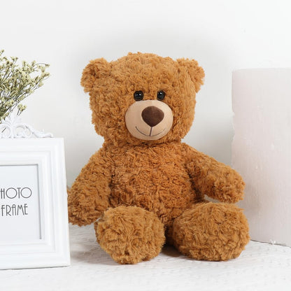 Tezituor Small Teddy Bear Stuffed Animals 18inch, Cute Teddy Bear Plush Toys for Kids Girl Boy, Christmas Bear Plushie Gift for Girlfriend Boyfriend Women Wife, Brown