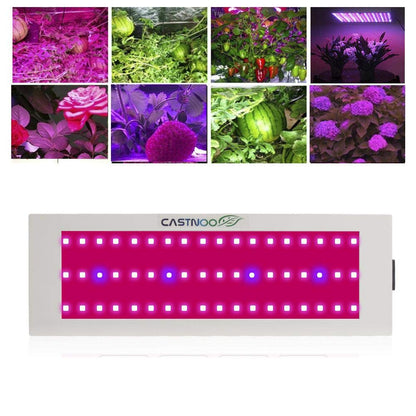 CASTNOO 300W 54 LED Grow Lights, Full Spectrum Little Solid Grow Lamp with IR & UV LED Plant Lights for Indoor (Space-Saving) Plants,Micro Greens,Clones,Succulents,Seedlings
