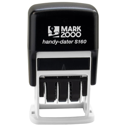 Mark 2000 Self-Inking Rubber Date Office Stamp with Received Phrase Blue Ink & Date RED Ink (Handy-Dater S160), 12-Year Band