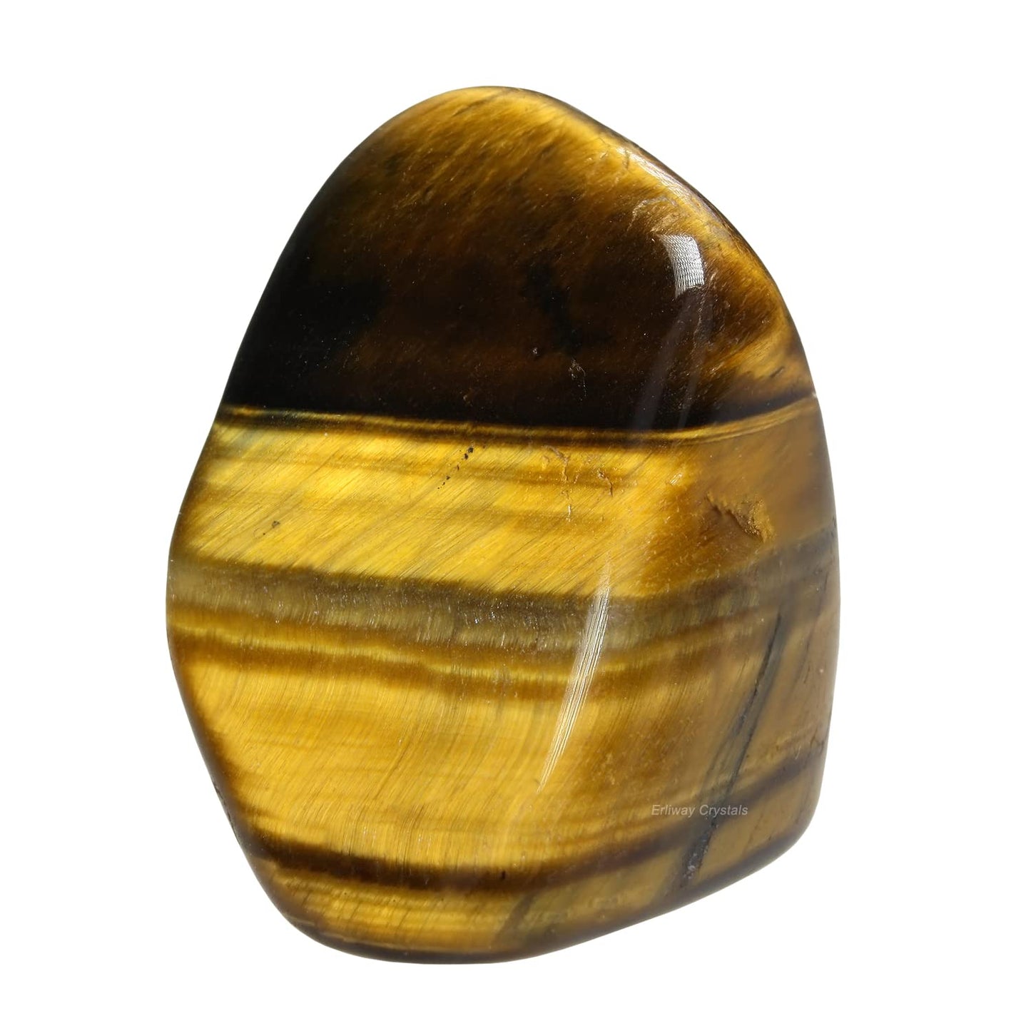 Tiger's Eye Healing Crystal Stones, 1.25-2.0" Large Reiki Healing Gemstones Natural Tumbled Polished Stones for Energy Witchcraft Therapy Meditation