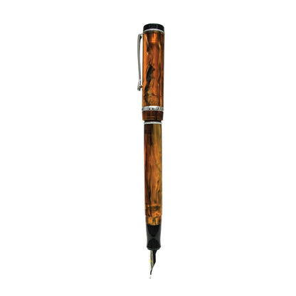Conklin Duragraph Fountain Pen Amber - Medium Nib, Elegant Writing Tool with Warm Amber Finish