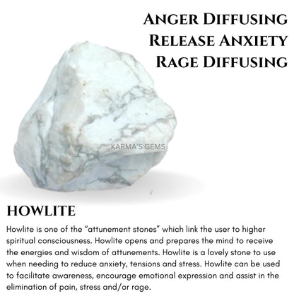 Crystals, Rocks, Jade, Crystals and Healing Stones, Witchcraft Supplies, Healing Crystals, Stones, Healing Stones, Rock Collection, Agate, Raw Stones (Howlite, 2 Pcs)