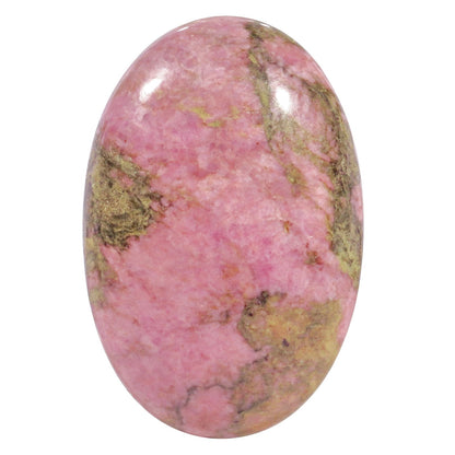 Loveliome Natural Rhodonite Oval Polished Worry Stones, Healing Crystal Indoor Fountain Stones Massage Energy Anxiety Relief Items