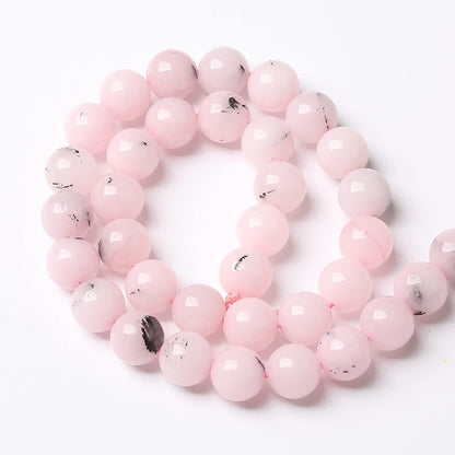 90pcs 4mm Natural Pink Opal Jades Stone Beads Round Loose Spacer Beads for Jewelry Making DIY Bracelets Crystal Energy Healing Power Stone (4mm, Pink Opal Stone)