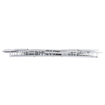 SEI Furniture Wavson Wall Sculpture, Geometric 3D Design, Unique Mounting Wall Art, Silver, 47.00" x 2.25"