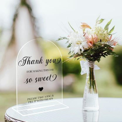 Candy Bar Sign, Dessert Table Sign, Wedding Engagement Bridal Shower Decor fo Ceremony Reception Party, Weddings Table Acrylic Sign
