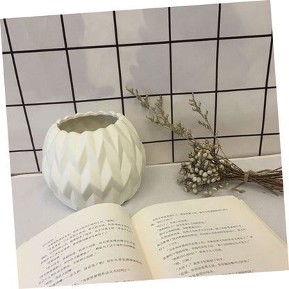 ABOOFAN Decorative Vase Ceramic Plant Pots Floral Design Garden Decorations for Home Office