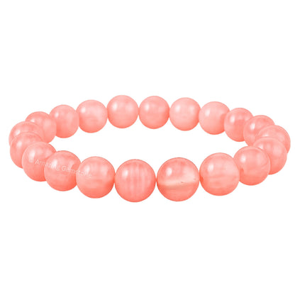 Amazing Gemstone Crystal Bracelet for Women Men's Gifts - Protection Healing Crystal Bracelet - 8mm Gemstone Beaded Stretchable Bracelet Pulseras Para Hombres Mujer Stocking Stuffers Mothers Day Gift (Cherry Quartz)