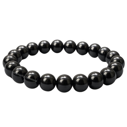 Amazing Gemstone Crystal Bracelet for Women Men's Gifts - Protection Healing Crystal Bracelet - 8mm Gemstone Beaded Stretchable Bracelet Pulseras Para Hombres Mujer Stocking Stuffers Mothers Day Gift (Black Tourmaline)