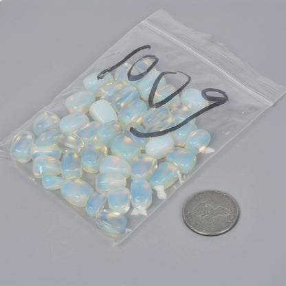 Synthetic Opalite Polished Chips Crushed Tumbled Stone Crystal Healing Embellishments 100 grams