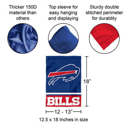Buffalo Bills Double Sided Garden Flag