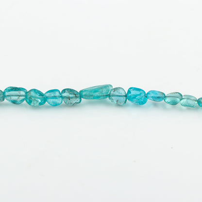 GemSymphony Neon Apatite Gemstone Tumble Bracelet – Hypoallergenic Gold Plated Chain, 7+1 Inch Adjustable, Spring Ring Clasp, Handmade Crystal Bracelet for Women, Natural Stone Healing Jewelry (Neon Apatite)