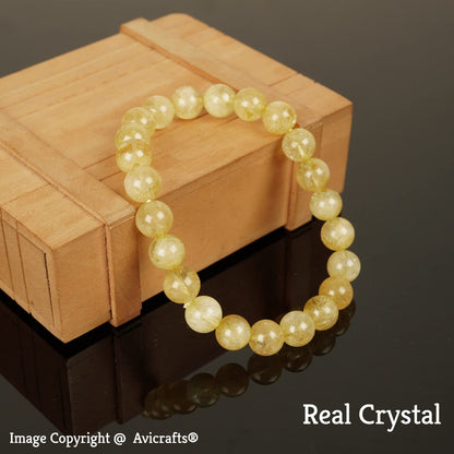 Avicrafts Original Citrine Bracelets, Balance Unisex, Yoga Chakra Blue Gemstone Bracelet, Citrine Jewelry Genuine natural stone bracelet, precious stone Gift