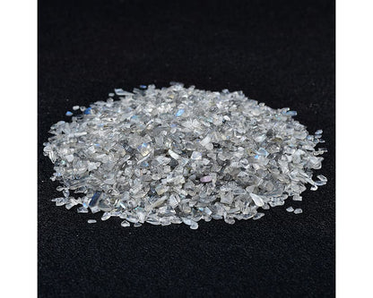 1 lb Small Natural Moonstone Tumbled Chips Crushed Gemstones Healing Crystals for Home Decoration, Jewelry Making, Fish Tank, Garden, Vase, Plant, Reiki