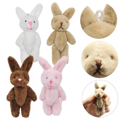 YGbridge Mini Plush Bunny, 12 Pcs Tiny Stuffed Animals, 3.2 Inch Easter Bunny Doll, Soft Rabbit for Easter, Birthday, Wedding Decorations, Easter Basket Stuffers (3.2 Inch)