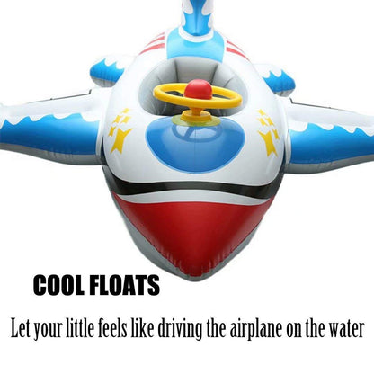Infant Floats for Pool, Inflatable Airplane Float for Toddler