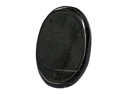Amazing Gemstone Black Tourmaline Worry Stone, Healing Crystals - Piedra Crystal Fidget for Gift, Meditation, Calming, Relaxation, Stress Relief