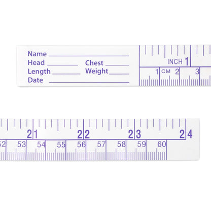 VAXATO (Pack of 100) 24Inch/60CM Paper Tape Measure, Disposable Wound Measuring Rulers，Educare Measuring Tape, Wound Measurement Tools, Medical Measurement Ruler