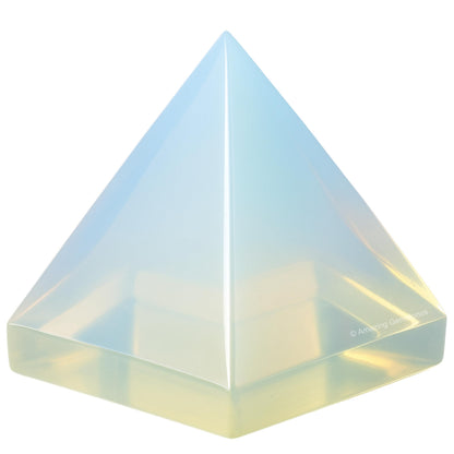 Amazing Gemstone Opalite Pyramid Crystal Healing Stones - 2" Great Pyramid Figurine of Natural Stone Pyramid for Meditation, Reiki, Chakra Balancing and Crystal Pyramids Grid