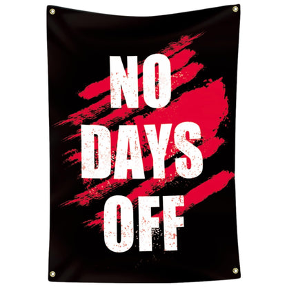 Eudaedom Inspirational Tapestry for Gym Wall, Motivational Banner for Workout Drive - Garage Office Decor, Dorm Flag, Fitness Focus Sign-3x5FT