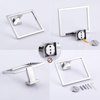 GERZWY Bathroom Hand Towel Holder Polished Stainless Steel Towel Ring for Bath Kitchen Garage Heavy Duty Wall Mounted JG1906-JG