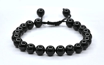 Amazing Gemstone Black Obsidian Bracelet for Women Men's Gifts - Protection Healing Crystal Bracelet - 8mm Gemstone Beaded Adjustable Bracelet Pulseras Para Hombres Mujer Stocking Stuffers