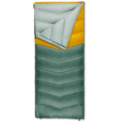 Kelty Galactic Down 30 Degree Sleeping Bag, 550 Fill Power RDS Trackable Down, Backpacking and Camping, Zip Together for 2P Sleeping Bag (Duck Green)