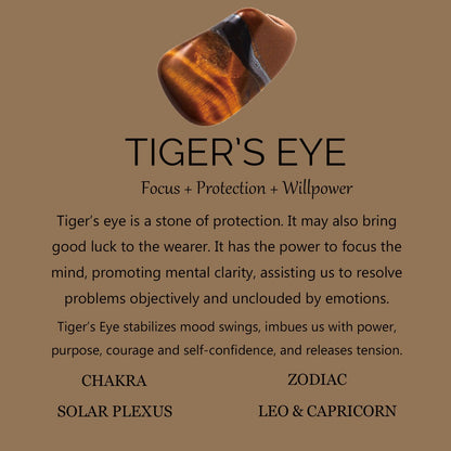 HASKARE Healing Crystals Tiger Eye Bracelets for Men, Mens Jewelry Beads Protection Crystal Tigers Eye Bracelet, Genuine Stone Bead Bracelet Anxiety Relief Drawstring Flatbead Bracelets Gift for Him