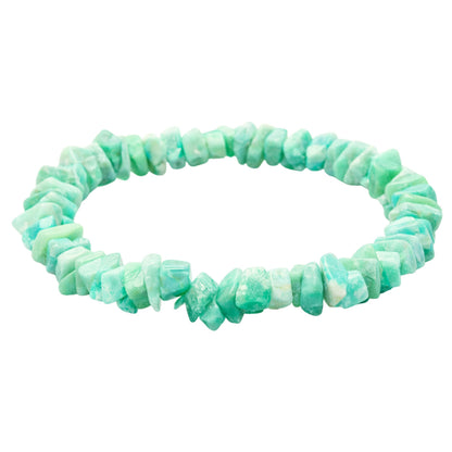 Amazing Gemstone Chips Bracelet (Amazonite)