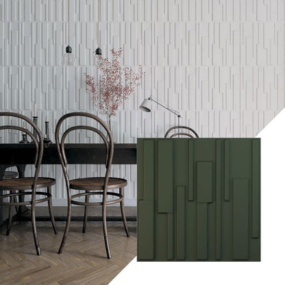 Ekena Millwork 19 5/8"W x 19 5/8"H Wigan EnduraWall Decorative 3D Wall Panel, Satin Hunt Club Green (Covers 2.67 Sq. Ft.
