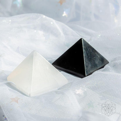 Conscious Items Shungite Pyramid, Anti-Negativity Healing Crystal Pyramids, Genuine Crystals for Balance, Calm & Positive Spaces, Healing Stone Gifts for Women & Men