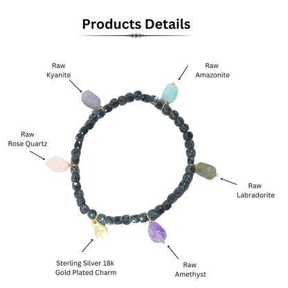 Black Onyx Bracelets for Women - Elegant Chakra Charm Beaded Bracelets for Women - Premium Womens Bracelets with Stunning Energy Balancing Gemstones Onyx for Spiritual Harmony and Style