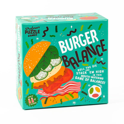 Professor PUZZLE Foodie Games - Burger Balance Stacking Game