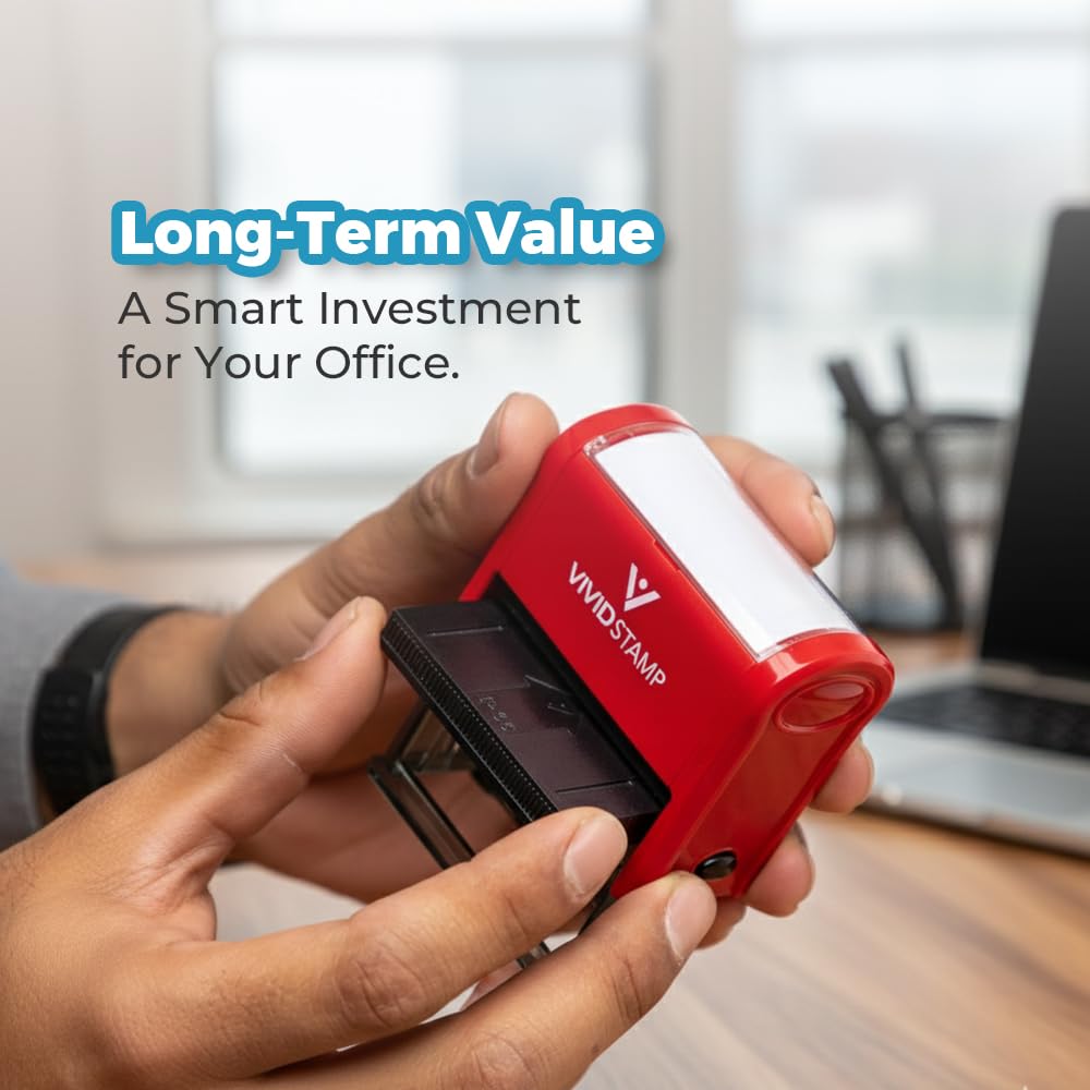 FAXED EMAILED by Date Self Inking Rubber Stamp (Red Ink) - Large