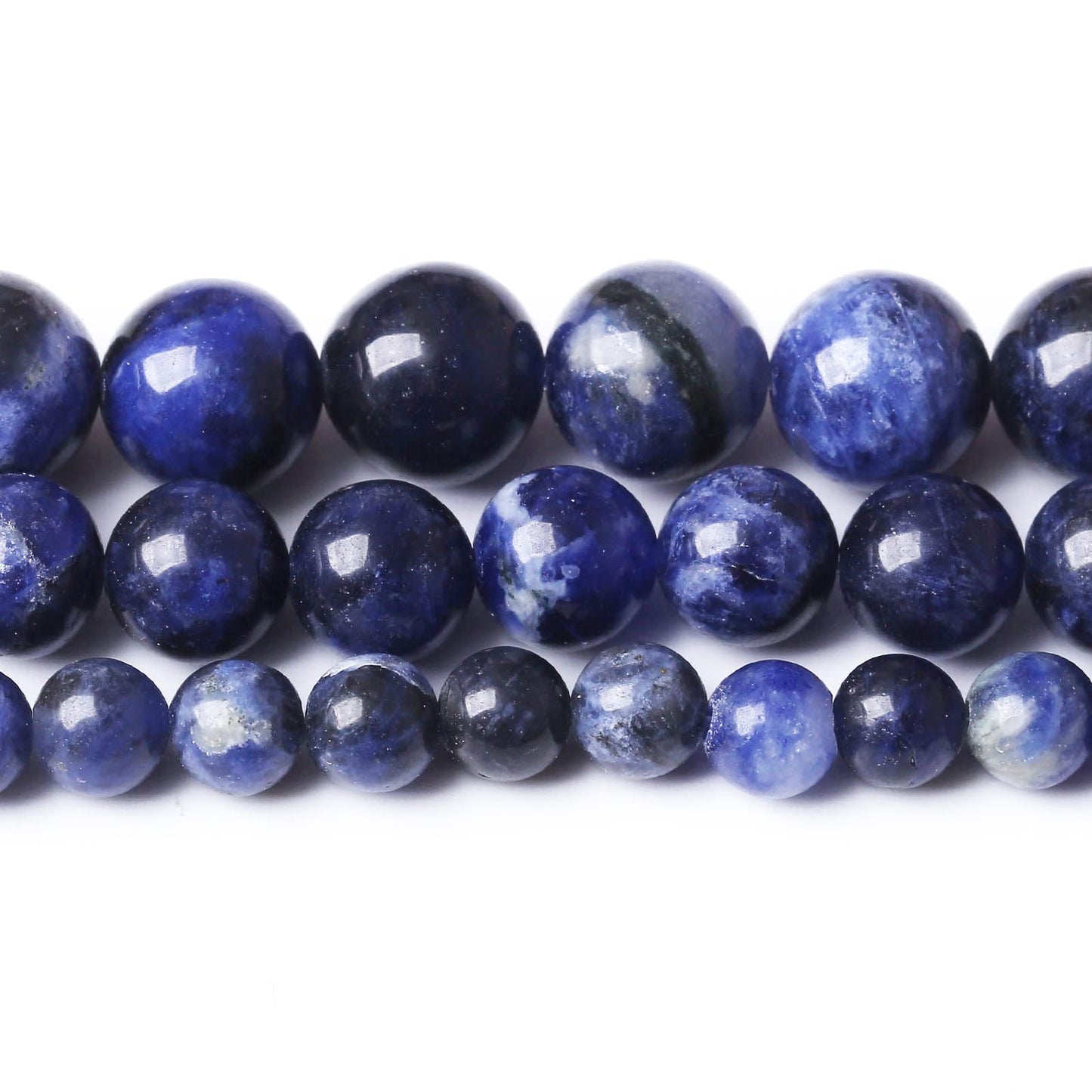 45PCS 8MM Natural Bule Sodalite Stone Beads Energy Healing Beads for DIY Jewelry Bracelet Necklace Making for Jewelry Making15Inch