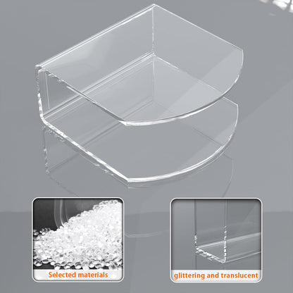 PITBVO Napkin Holder, 2 Pack Clear Acrylic Napkin Tissue Holder for Table,Tissue Paper Cocktail Napkin Holder for Kitchen, Dinner Napkin Dispenser for Bar, Restaurant
