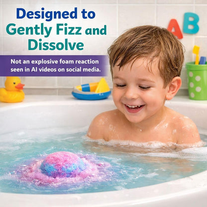 Bath Bombs for Kids with Toys Inside - Organic Bubble Bath Fizzies with Jungle Animal Toys. Gentle and Kids Friendly Spa Bath Balls, Bath Fizz Balls - Birthday Gifts for Toddlers, Boys, Girls