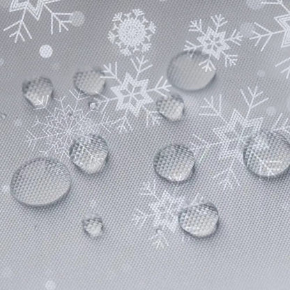 Sanzugh Grey Christmas Shower Curtain, Winter White Gray Silver Snowflake Fabric Shower Curtains Set for Bathroom Sparkly Xmas Snow Decoration with Hooks 72 X 72 inch Bath Decor