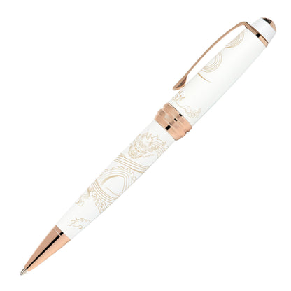 CROSS AT0452-23 AT0452-23 Oily Ballpoint Pen, Year of the Dragon, Bailey, White
