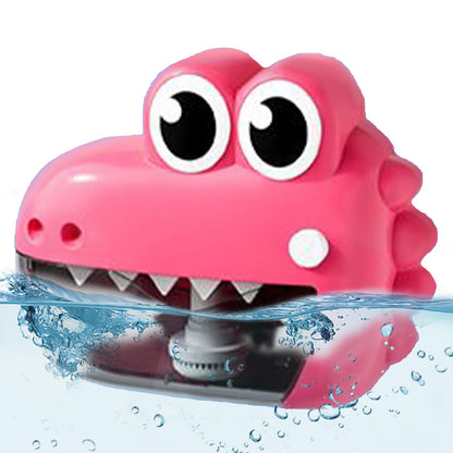 Bubble Machine for Bath Tub, 19.1x15.2x9CM Kids Bath Bubble Maker, Frog Crocodile Bathing Toys, Baths Shower Toys for Easter Basket Stuffer Bathing Entertainment for Boys Girls