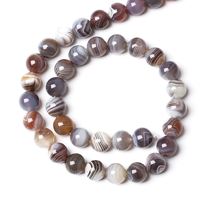 8MM 46PCS Natural Gemstone Stone Botswana Sardonyx Agate Beads for Jewelry Making DIY Bracelet