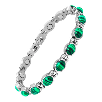 JEROOT magnetic bracelet for women men unisex, Stainless Steel