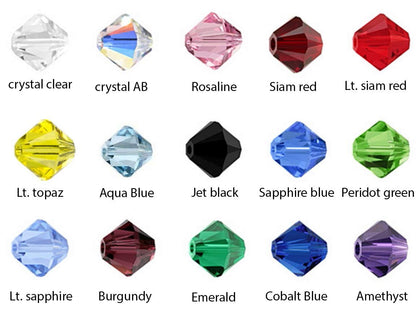 500pcs Czech 6mm (0.24 Inch) Faceted Bicone Crystal Glass Loose Beads Spacer Bulk Crystal AB for DIY Craft Jewelry Making CCB602