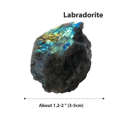 Apengshi Labradorite Raw Crystals 2PCS Natural Rough Rocks Healing Crystal and Stones DIY Raw Stones Meditation Fountain Garden Home Decor